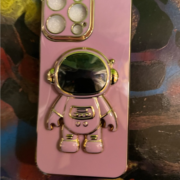 Gold Astronaut iPhone Case - Picture 2 of 4